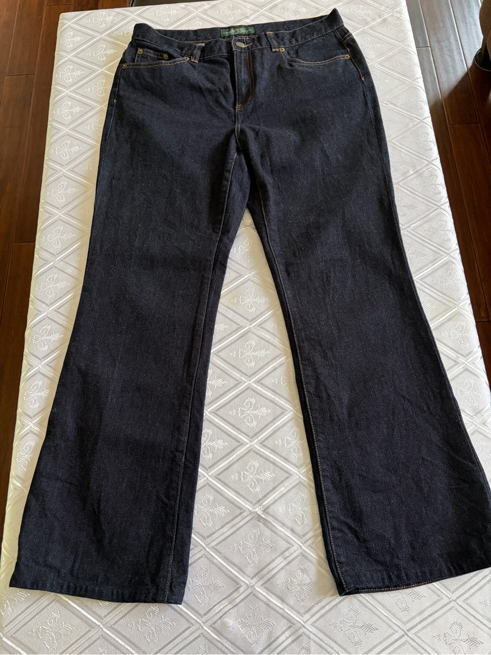 Ralph Lauren Navy Classic Bootcut Jeans